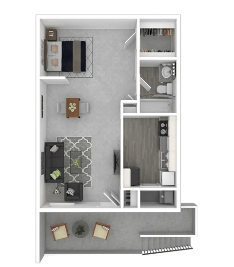 Halsey - Studio Floorplan